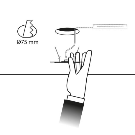 Emergencia Intrega LED 3w NO Permanente I-TEC