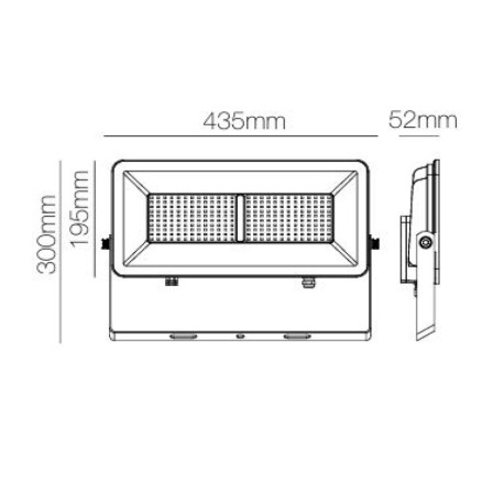Foco proyector Polaris negro Beneito Faure