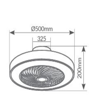 Ventilador de techo Bhoor blanco GSC