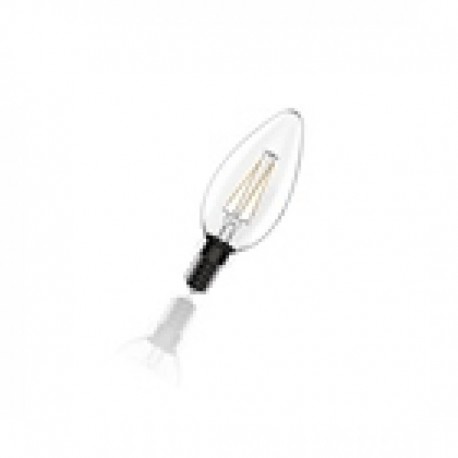 Bombilla LED FILAMENTO REGULABLE Vela 5W E14  Transparente Roblan