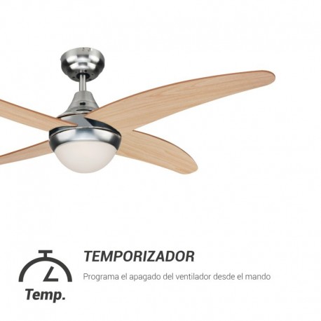 Ventilador de techo Achilia Níquel  de Sulion