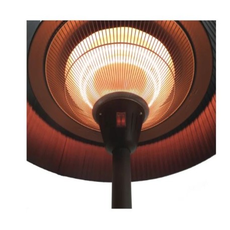 Calefactor eléctrico Sirmione con pedestal negro Britec