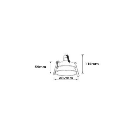 Empotrable fijo redondo Trumpet R 230V GU10 Aimur