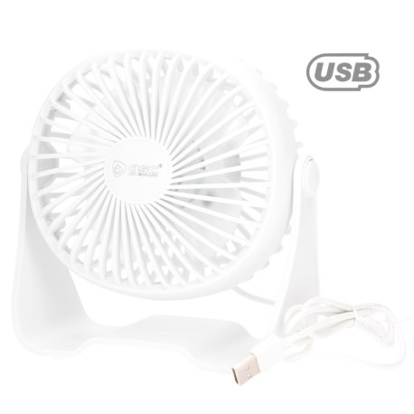 Mini ventilador de sobremesa Alua USB Blanco GSC