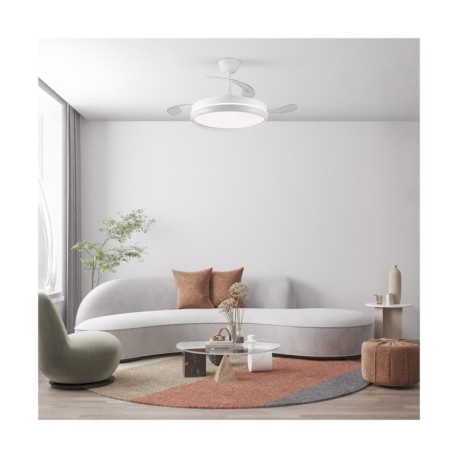 Ventilador de techo Charly Evo 72w CCT Smart blanco CristalRecord