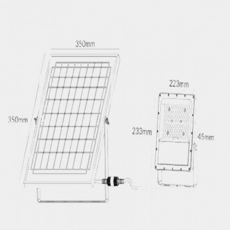 Proyector LED solar JUNO 18w  S200 LDVlighting