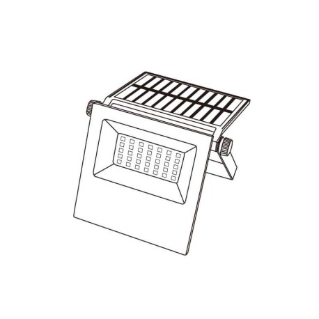 Proyector LED solar Logan negro I-TEC