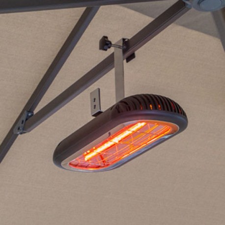 Calefactor infrarrojos Umbra Mini bajo sombrilla Rointe