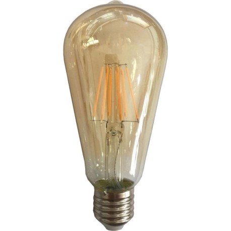 BombillaLED ST64 Filamento 10W E27 2500K  Oro Vidrio Aimur