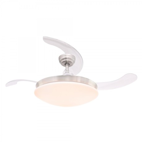 Ventilador de techo DC María LED-CCT y Altavoz oculto CristalRecord