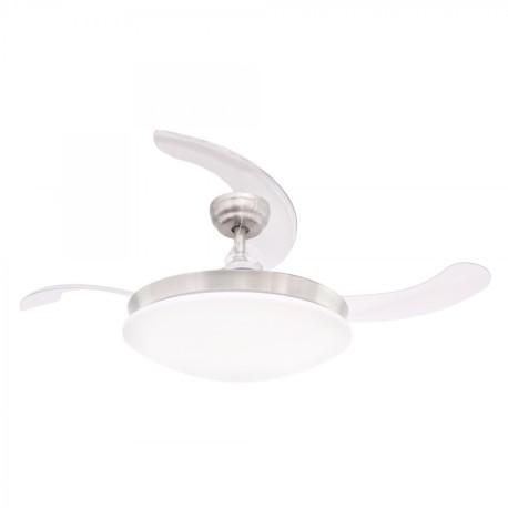 Ventilador de techo DC María LED-CCT y Altavoz oculto CristalRecord