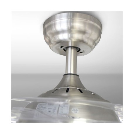 Ventilador de techo DC María LED-CCT y Altavoz oculto CristalRecord