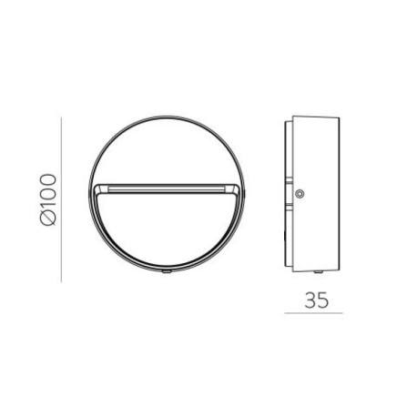 Aplique de pared Spica 2.2w  de ACB Iluminación