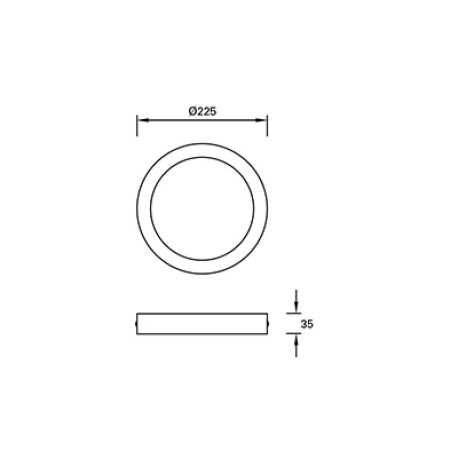 Downlight de superficie Easy Round Surface blanco Forlight