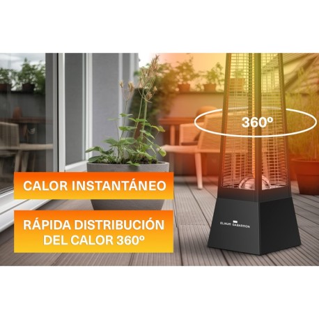 Infrarrojo de fibra de carbono portátil de suelo IF-360 Gabarron