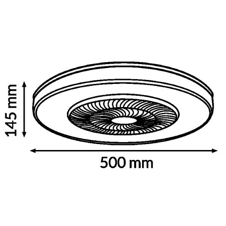 Ventilador de techo Vera blanco Mimotec