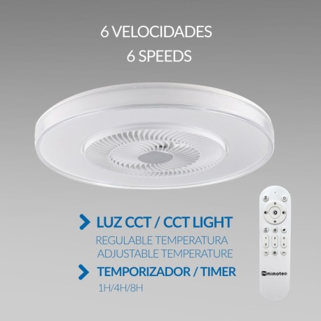 Ventilador de techo Vera blanco Mimotec