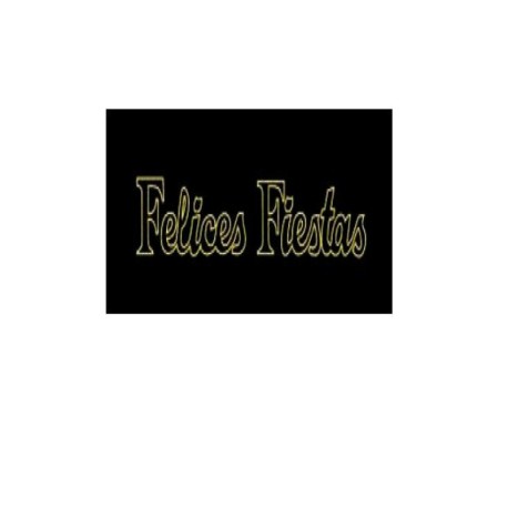 Letrero Felices Fiestas led cálido 4x1m Vaelza