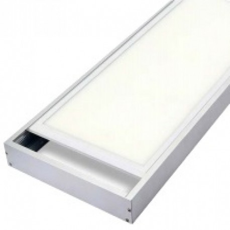 KIT SUPERFICIE  para Panel LED 300x1200mm Blanco/Aluminio Roblan.