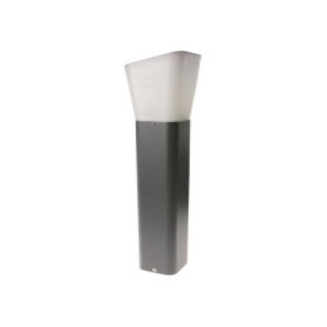 Columna piso cuadrado E27 12w IP54  gris oascuro Aimur