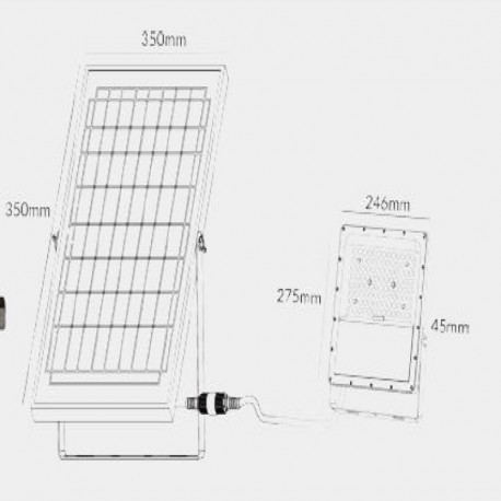 Proyector LED solar JUNO 24w  S300 LDVlighting