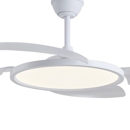 Ventilador de techo Key 40w CCT blanco CristalRecord