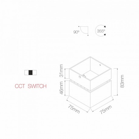 Aplique Mini Rubyc Switch 7w Beneito Faure