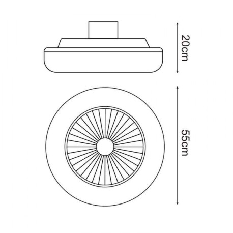 Ventilador de techo Aero blanco Mimotec