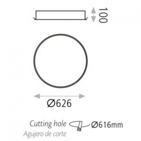 Foco downlight empotrable Isia  LED  Blanco de ACB Iluminación