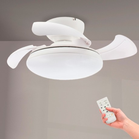 Ventilador de techo Mushroom Ø72,5cm CCT blanco Mimotec
