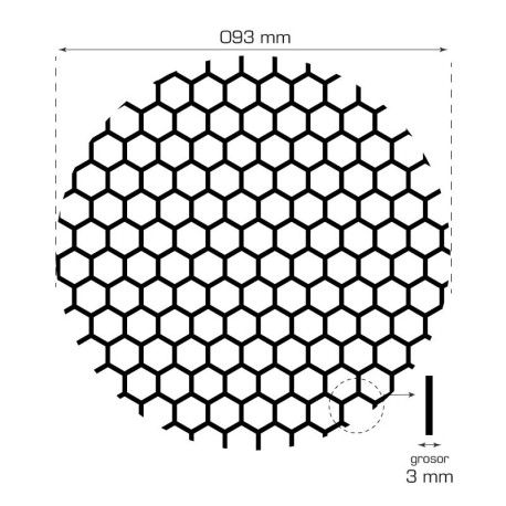 Rejilla panal para foco proyector Track.concentra I-TEC