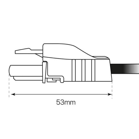 Alimentación negra luminaria Office I-TEC