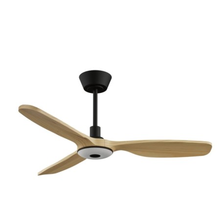 Ventilador de techo Balcony Neo negro con luz Ø107 Sulion