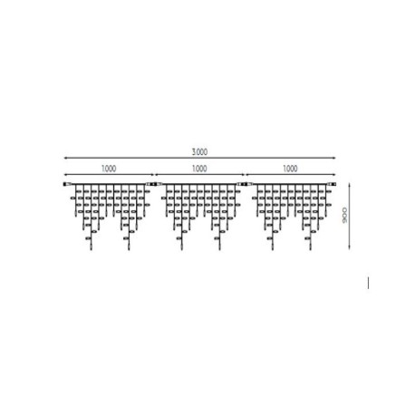 Icicle 174 RGBWW 3x0.90m Prilux