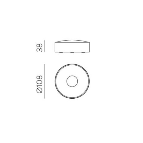 Plafón LED Ania 6w 3000k IP65 de ACB Iluminación