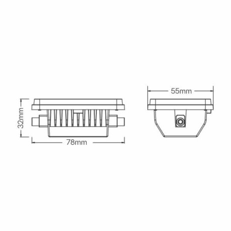 Bombilla LED lineal R7S 9w 78mm 220-240V 120º Beneito Faure