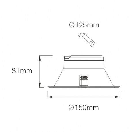 Downlight empotrable Thessis Switch Dimable Beneito Faure