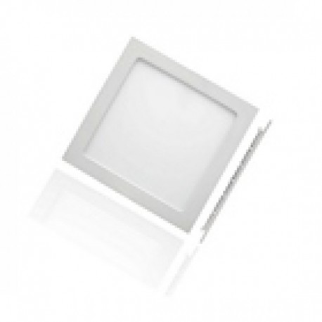 Foco downlight LED slim  cuadrado 6W nickel satín Roblan