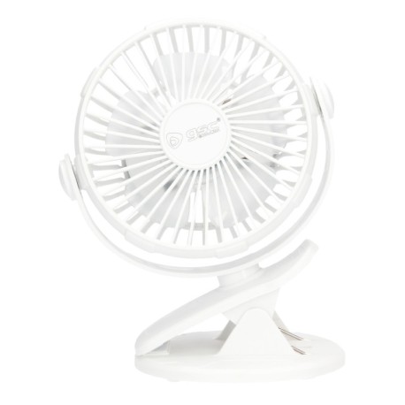 Mini ventilador de sobremesa Fune tipo clip USB Blanco GSC