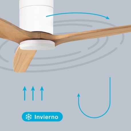 Ventilador de techo smart Kasama blanco/haya luz CCT GSC