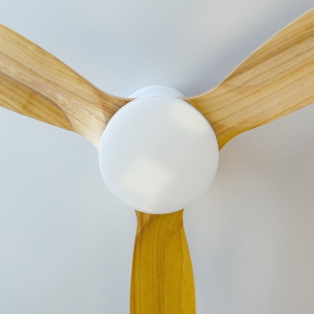 Ventilador de techo smart Kasama blanco/haya luz CCT GSC