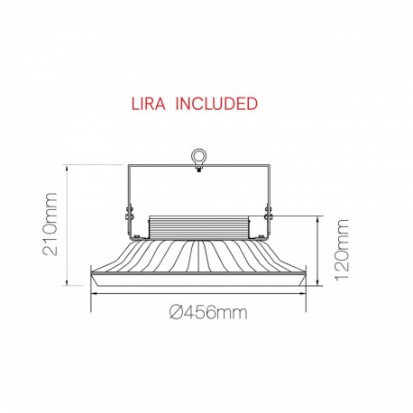 Campana industrial Ufo 300w Beneito Faure