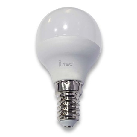 Bombilla LED Esférica E14 6w 300º dimable triac I-TEC