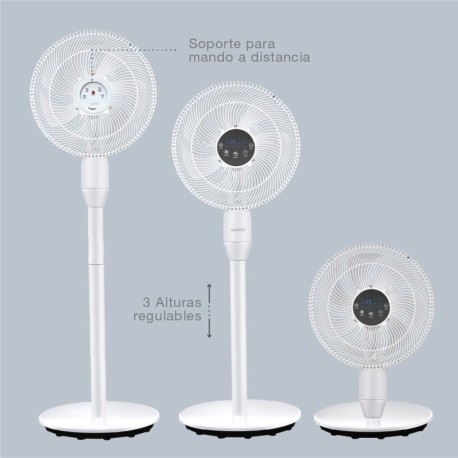 Ventilador de pie Haripal Ø36cm 25W motor DC GSC