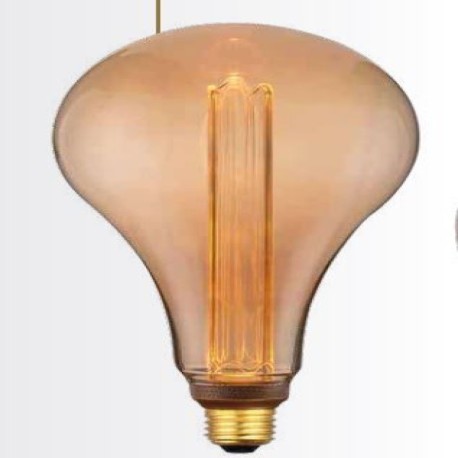 Bombilla LED PERA P165 3,5W Ε27 2000K Oro cristal Regulable Aimur