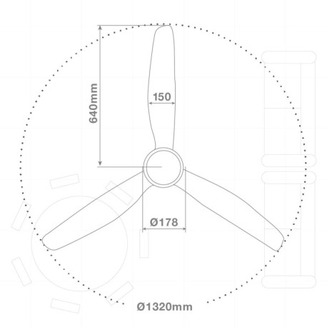 Ventilador de techo smart Kasama blanco/haya luz CCT GSC