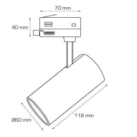 Foco proyector Track.25 GU10 I-TEC