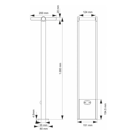 Baliza solar Popa 1.6w 4000k Beneito Faure