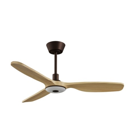 Ventilador de techo Balcony Neo marón óxido con luz Ø107 Sulion