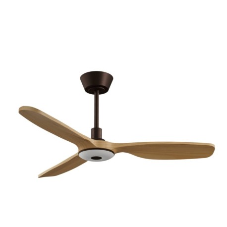 Ventilador de techo Balcony Neo marón óxido con luz Ø107 Sulion